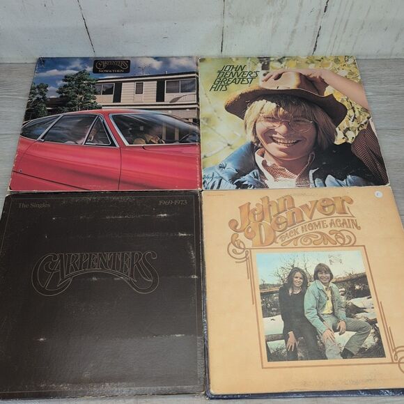 Lot Of 9 Vinyl Records - John Denver, Carpenters, Barry Manilow & Neil Diamond - Picture 3 of 7